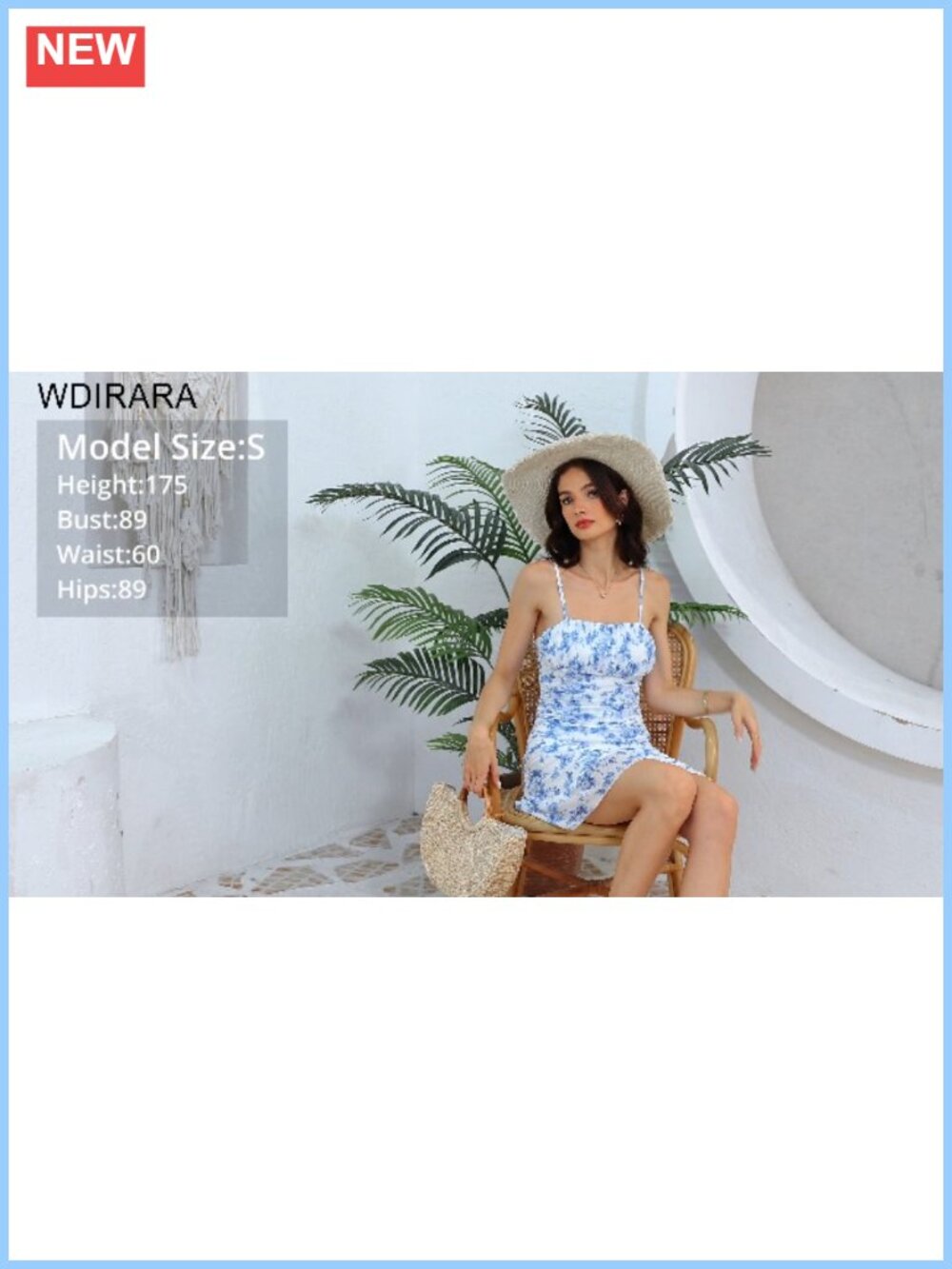 Floral Print Ruched Cami Mesh Mini Dress Ruffle Hem Sleeveless - Picture 5 of 5